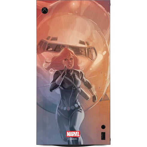 Marvel Black Widow Running XBox Series X Digital Edition Console Skin